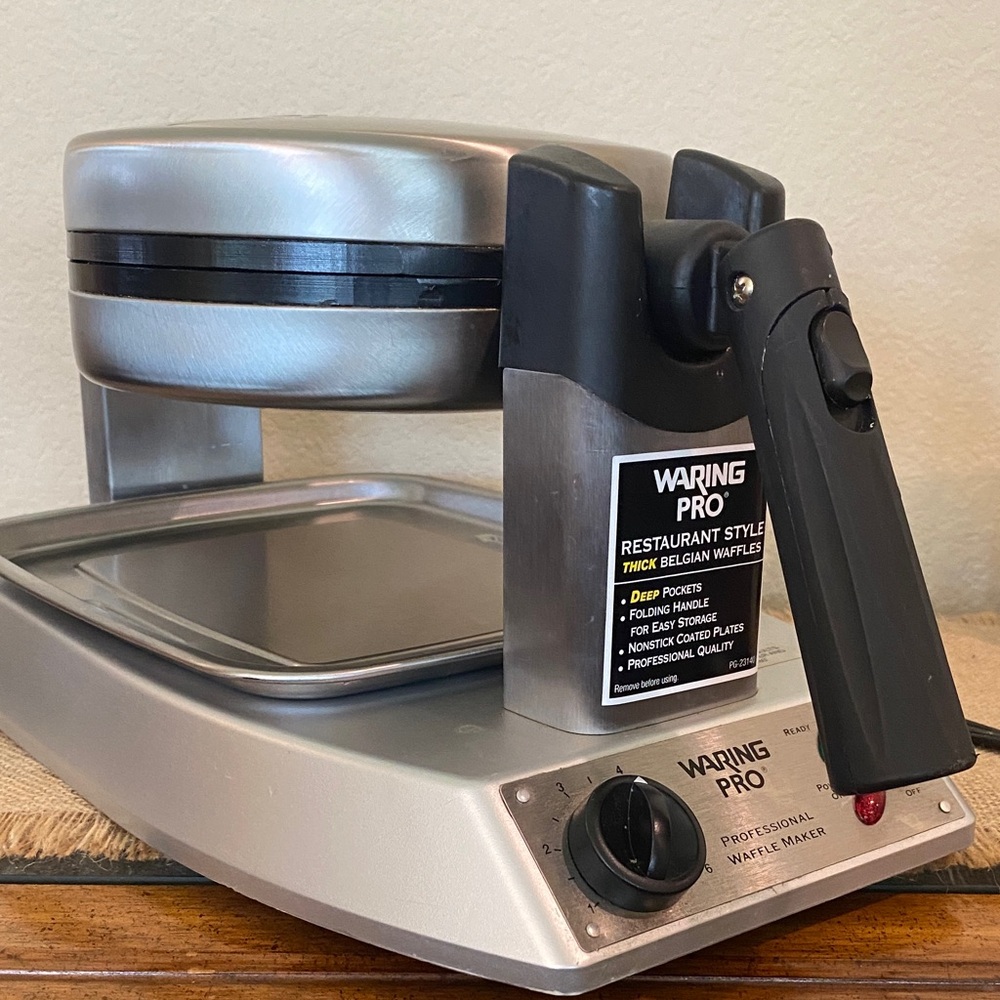 Waring Pro Silver Belgian Waffle Maker